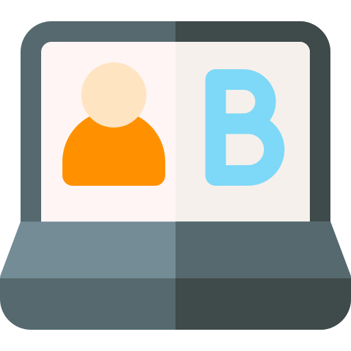 blogger Basic Rounded Flat icono