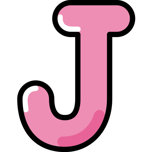 文字j Generic Outline Color icon