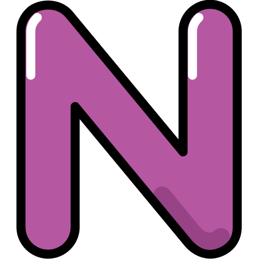 Письмо n Generic Outline Color иконка