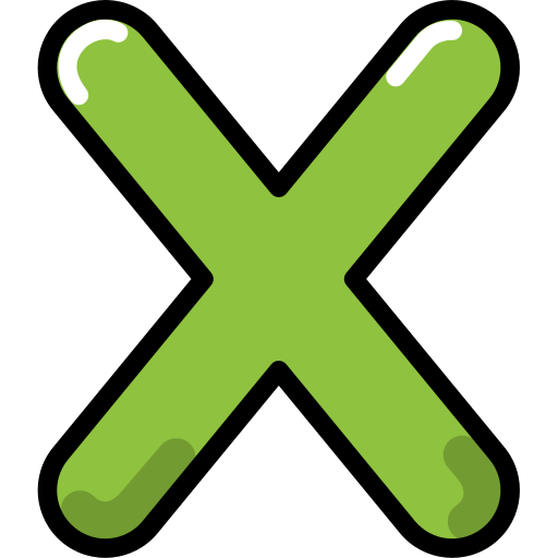Letter x Generic Outline Color icon