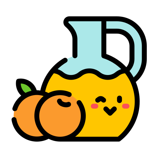 オレンジジュース Generic Outline Color icon