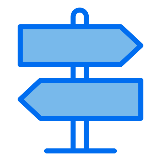 señal de tráfico Generic Blue icono