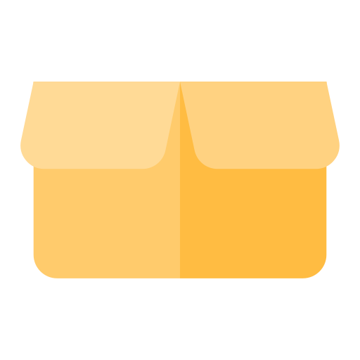 scatola di cartone Generic Flat icona