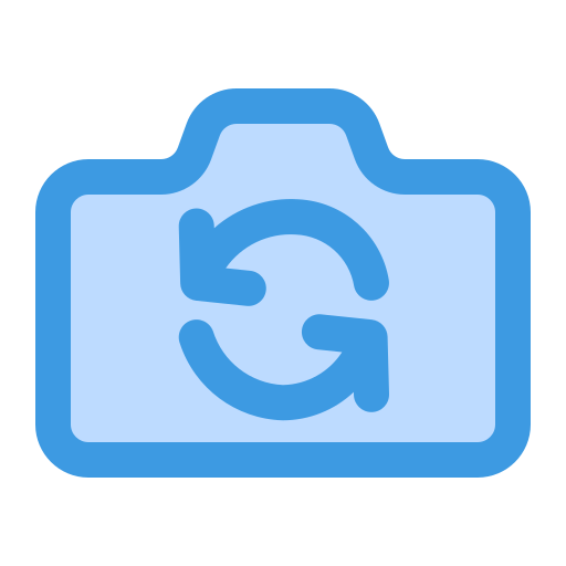 카메라 전환 Generic Blue icon