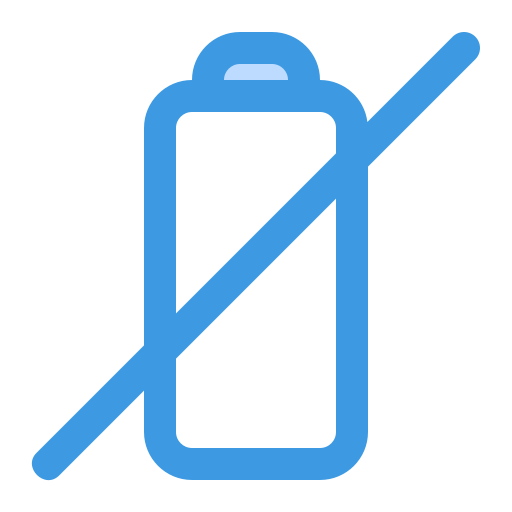 Empty battery Generic Blue icon