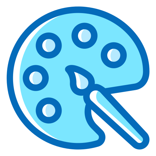 kleurenpalet Generic Blue icoon
