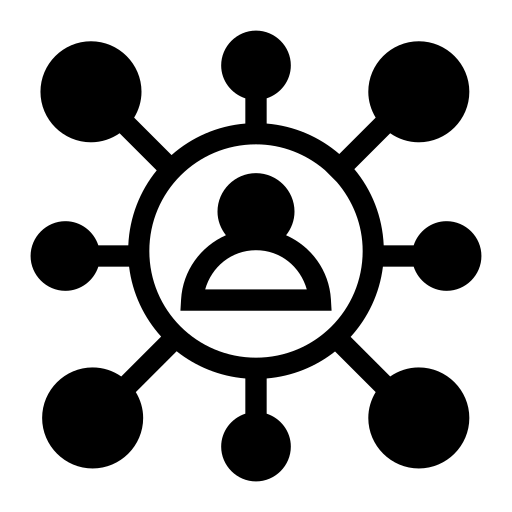 sieć społeczna Generic Glyph ikona