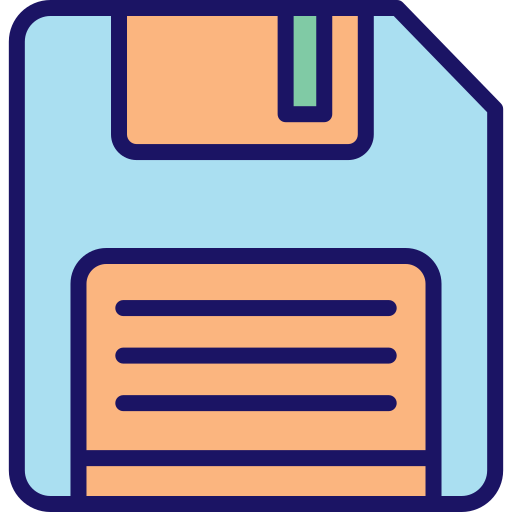 플로피 디스크 Generic Outline Color icon