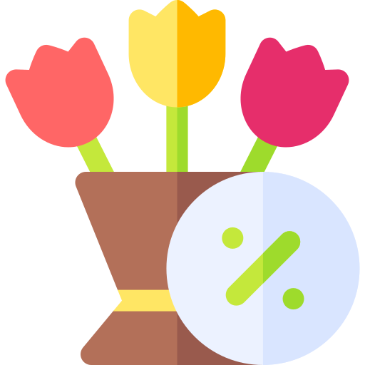 Tulips Basic Rounded Flat icon