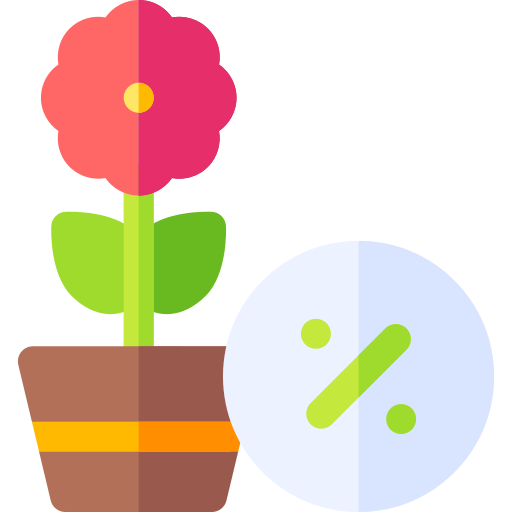 Flower Basic Rounded Flat icon