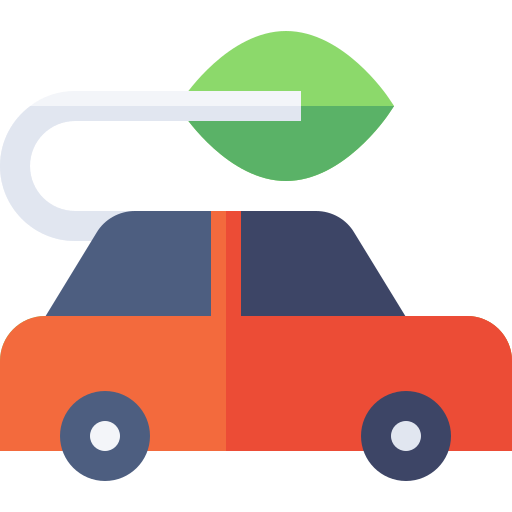 coche ecológico Basic Straight Flat icono