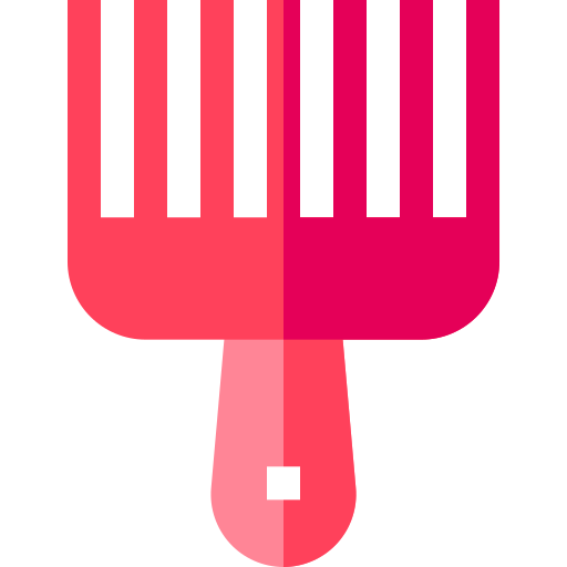 Afro comb Basic Straight Flat icon