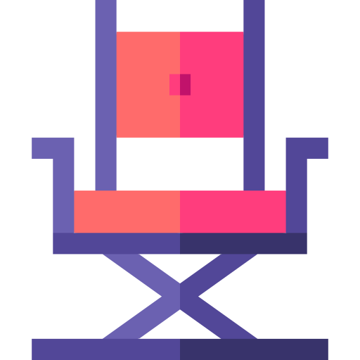 silla de director Basic Straight Flat icono