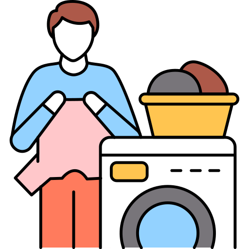 lavare i vestiti Generic Outline Color icona