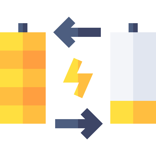 電池 Basic Straight Flat icon
