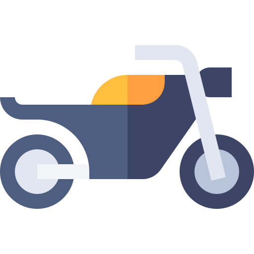 Motorbike Basic Straight Flat icon