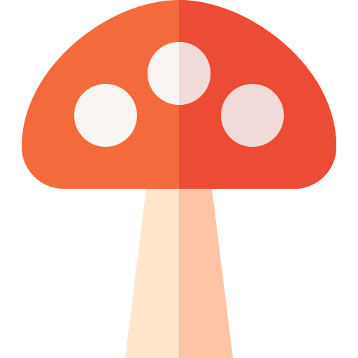 champignon Basic Straight Flat Icône