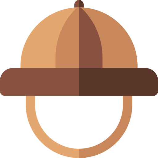 Шляпа исследователя Basic Rounded Flat иконка