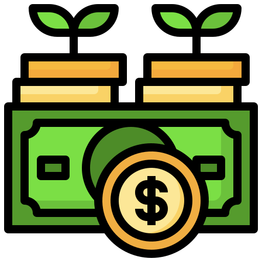 Money Surang Lineal Color icon