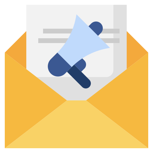e-mail marketing Surang Flat icon