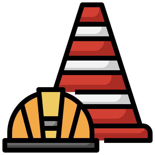 Traffic cone Surang Lineal Color icon
