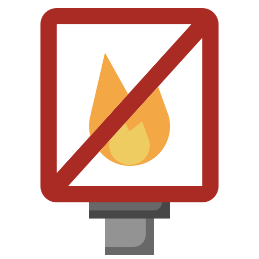 No fire Surang Flat icon