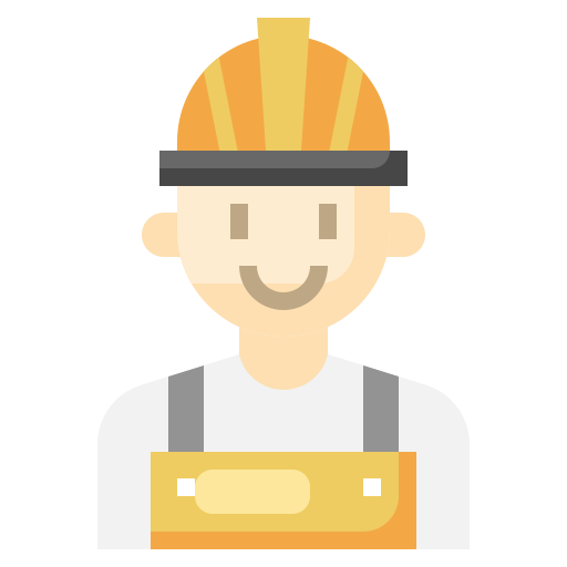 Construction worker Surang Flat icon