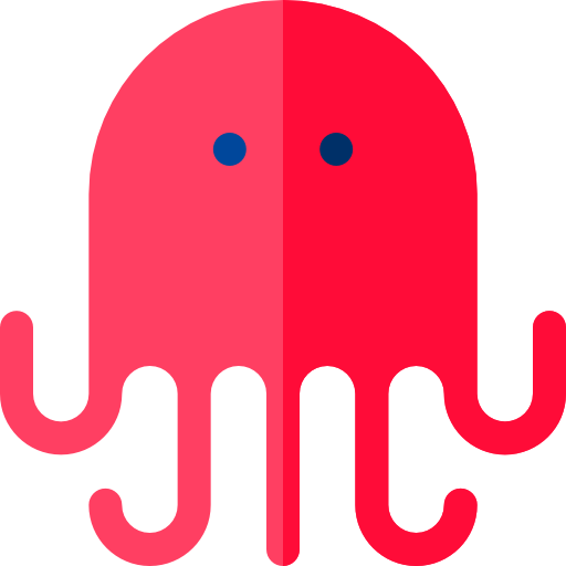 Octopus Basic Rounded Flat icon