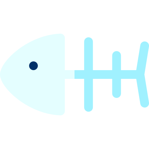 Fishbones Basic Rounded Flat icon