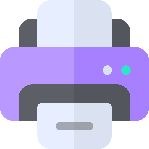 imprimante Basic Rounded Flat Icône