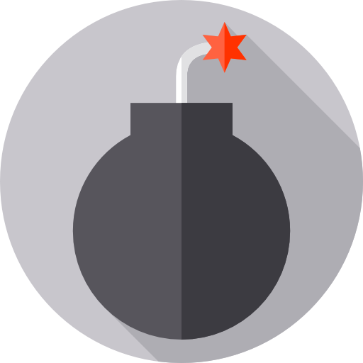 bomba Flat Circular Flat icono