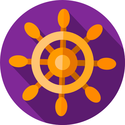 timón Flat Circular Flat icono