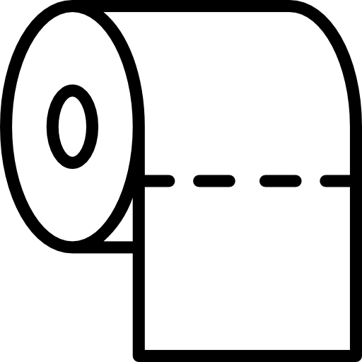 Toilet paper Basic Mixture Lineal icon