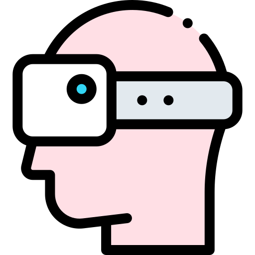 virtual-reality-brille Detailed Rounded Lineal color icon