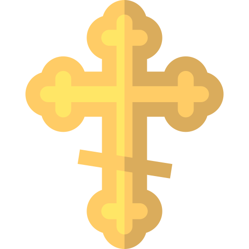 croix orthodoxe Basic Straight Flat Icône