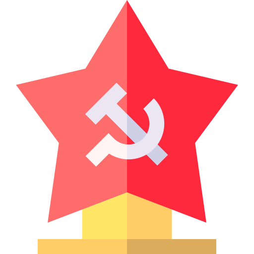 communisme Basic Straight Flat Icône