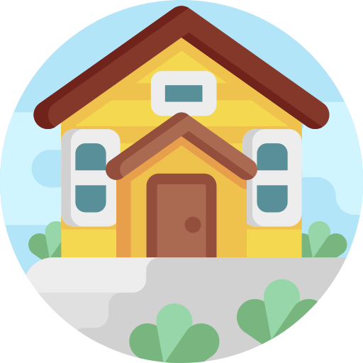 House Detailed Flat Circular Flat icon