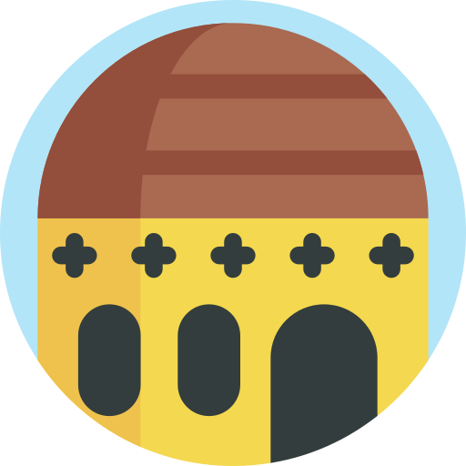 namiot afrykański Detailed Flat Circular Flat ikona