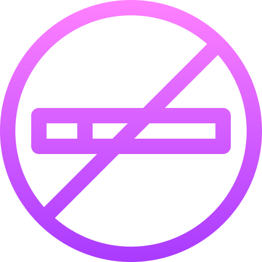 No smoking Basic Gradient Lineal color icon
