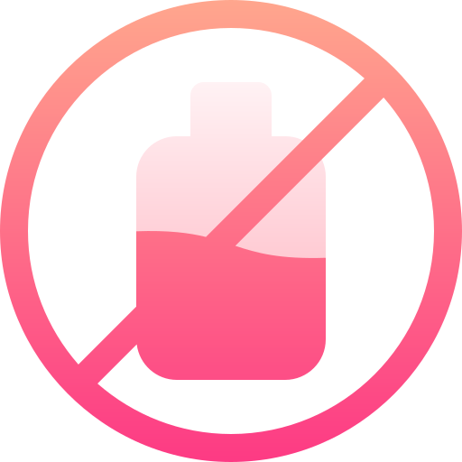 No liquids Basic Gradient Gradient icon