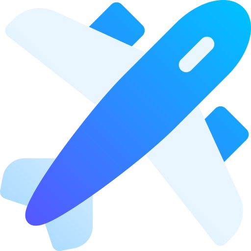 Airplane Basic Gradient Gradient icon