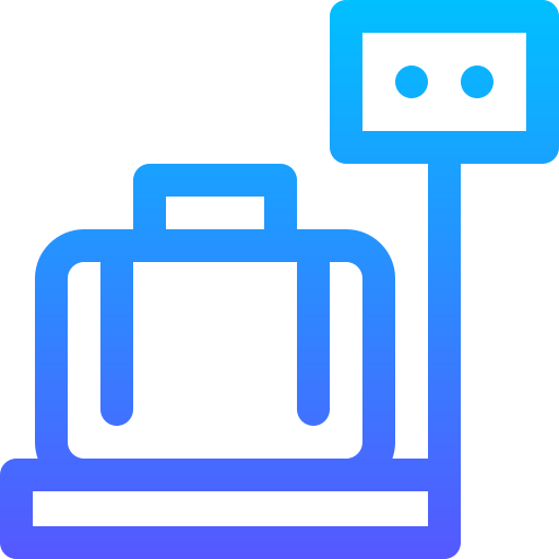 skala bagażowa Basic Gradient Lineal color ikona
