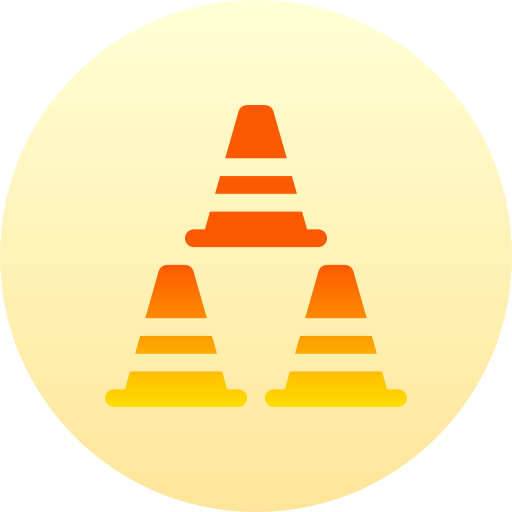 verkeerskegel Basic Gradient Circular icoon
