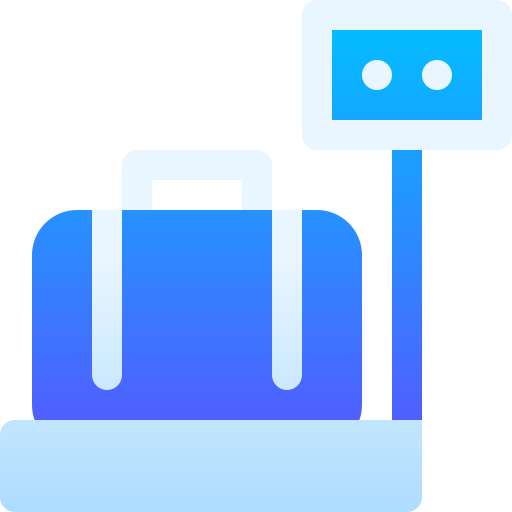 Luggage scale Basic Gradient Gradient icon
