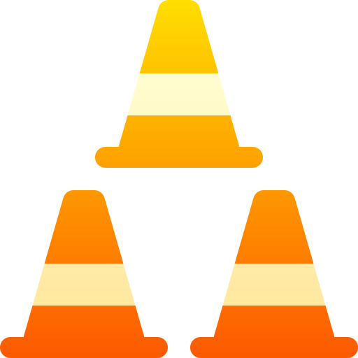 Traffic cone Basic Gradient Gradient icon