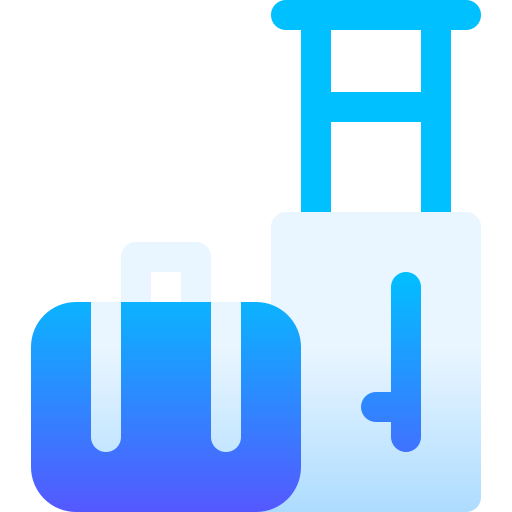 bagaż Basic Gradient Gradient ikona