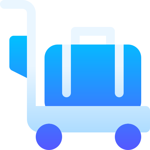 wózek bagażowy Basic Gradient Gradient ikona
