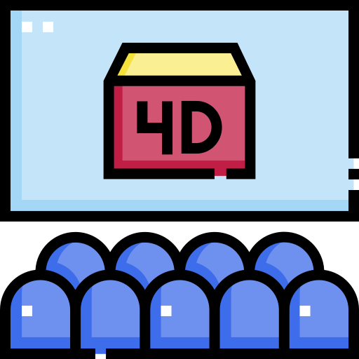 Cinema Detailed Straight Lineal color icon