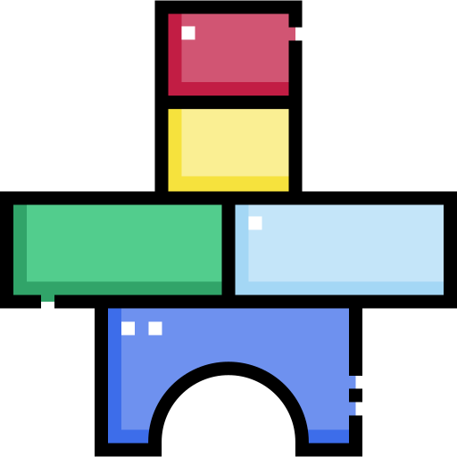 bloki Detailed Straight Lineal color ikona