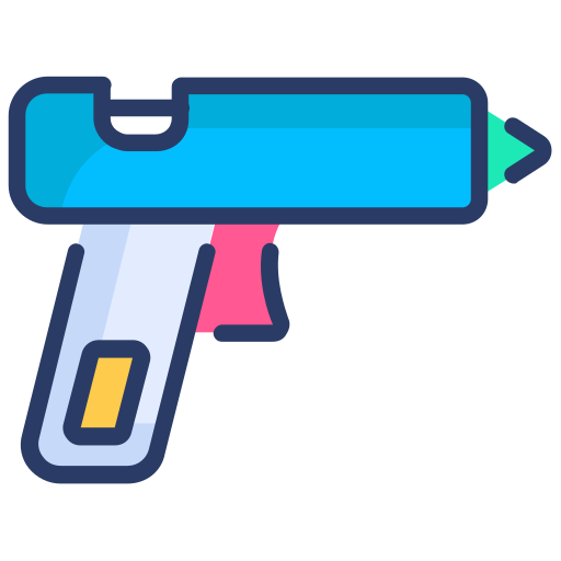 Glue gun Generic Outline Color icon